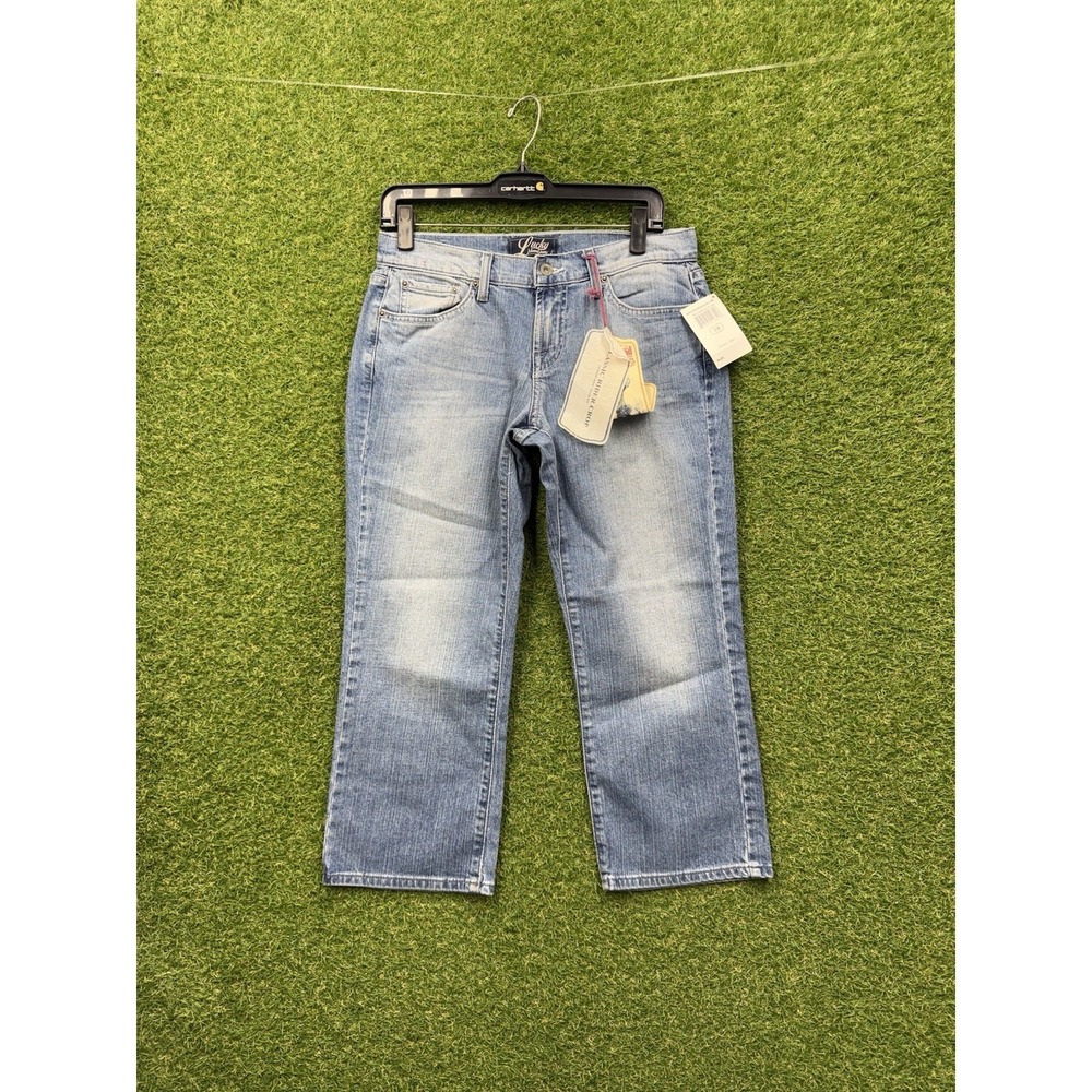 Lucky Brand Jeans Womens 6/28 Easy Rider Crop Medium Wash Denim y2k NWT